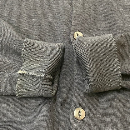 【中古品】【メンズ】 JOHN SMEDLEY ジョンスメドレー WOOL KNIT CARDIGAN ウール ニット カーディガン 長袖 トップス 141-260501-ks-20-tei サイズ：S カラー：ネイビー 万代Net店