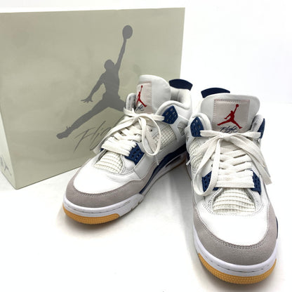 【中古品】【メンズ】 NIKE ナイキ SB AIR JORDAN 4 RETRO SP "SUMMIT WHITE NAVY" DR5415-100 エアジョーダン4 レトロ スニーカー 靴 160-260618-ko-02-tei サイズ：28cm カラー：ホワイトネイビー 万代Net店