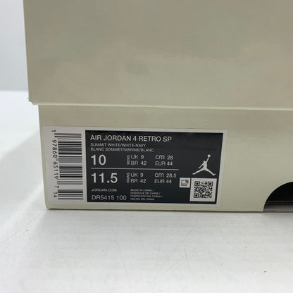 【中古品】【メンズ】 NIKE ナイキ SB AIR JORDAN 4 RETRO SP "SUMMIT WHITE NAVY" DR5415-100 エアジョーダン4 レトロ スニーカー 靴 160-260618-ko-02-tei サイズ：28cm カラー：ホワイトネイビー 万代Net店