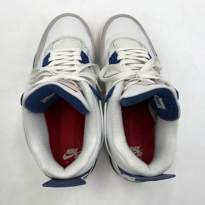 【中古品】【メンズ】 NIKE ナイキ SB AIR JORDAN 4 RETRO SP "SUMMIT WHITE NAVY" DR5415-100 エアジョーダン4 レトロ スニーカー 靴 160-260618-ko-02-tei サイズ：28cm カラー：ホワイトネイビー 万代Net店
