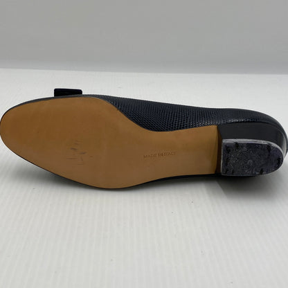 【中古品】【レディース】 SALVATORE FERRAGAMO サルヴァトーレ フェラガモ VARA ヴァラ 靴 パンプス 183-260819-sa-16-teih サイズ：5 1/2 カラー：ネイビー系 万代Net店