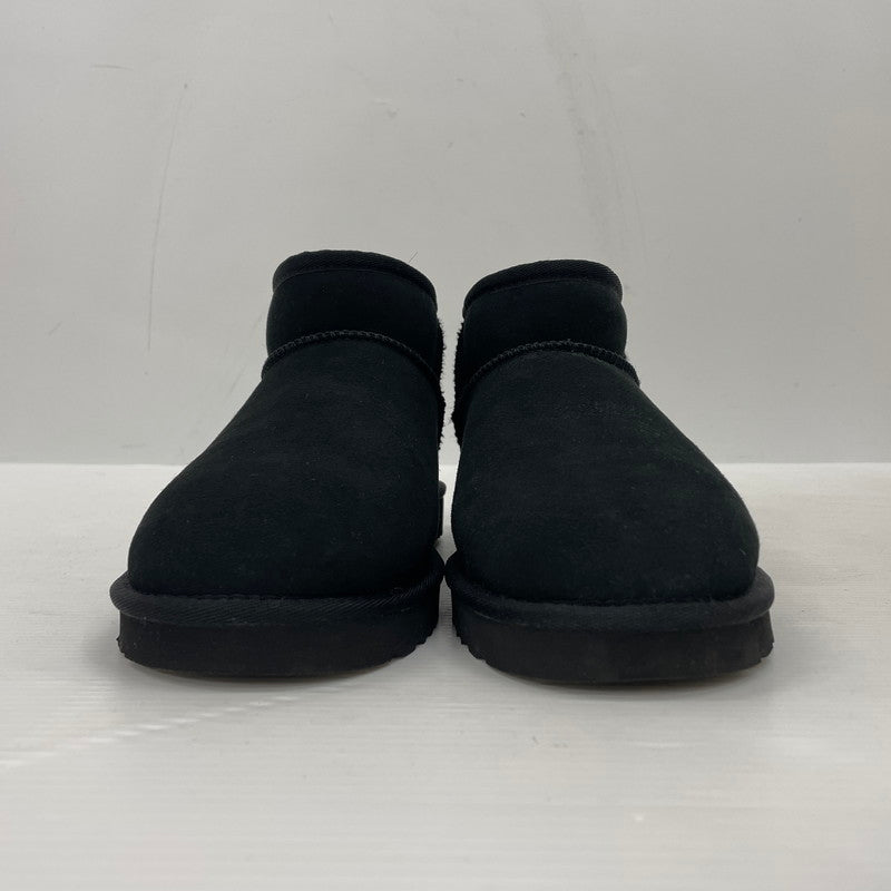 【中古品】【メンズ】 UGG アグ M CLASSIC ULTRA MINI 1137391 CLASSIC ウルトラ ミニ ムートン ブーツ 靴 164-261014-yo-29-teih サイズ：27cm カラー：ブラック 万代Net店