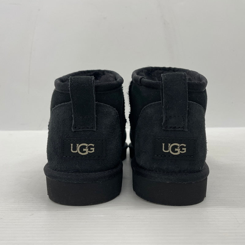 【中古品】【メンズ】 UGG アグ M CLASSIC ULTRA MINI 1137391 CLASSIC ウルトラ ミニ ムートン ブーツ 靴 164-261014-yo-29-teih サイズ：27cm カラー：ブラック 万代Net店