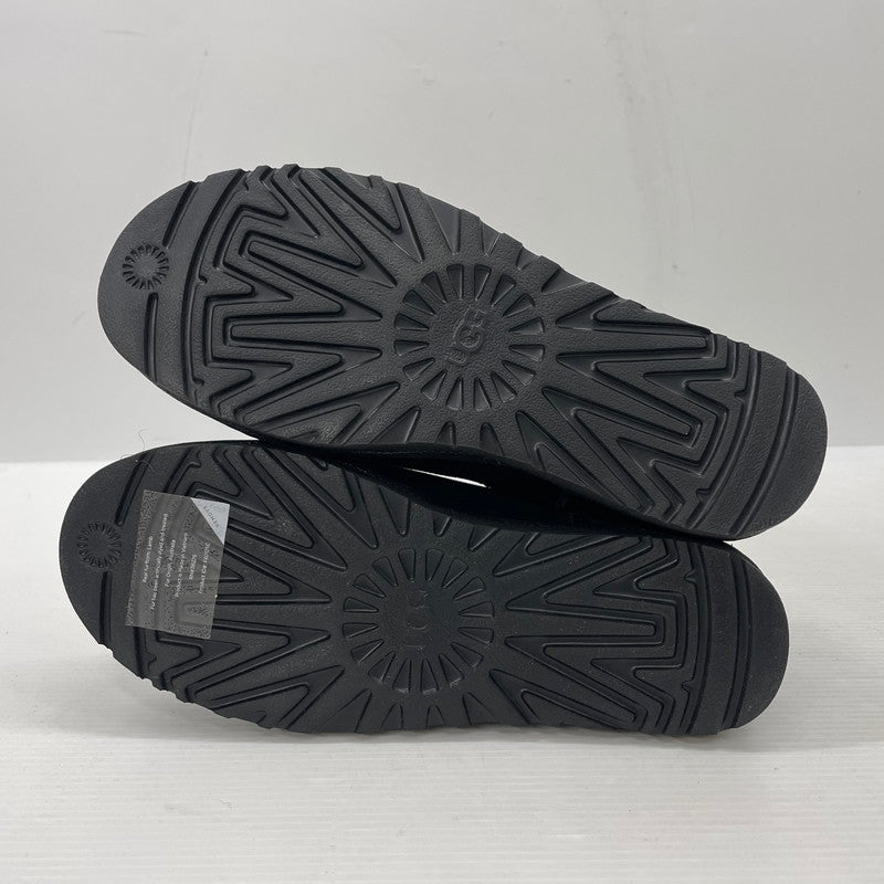 【中古品】【メンズ】 UGG アグ M CLASSIC ULTRA MINI 1137391 CLASSIC ウルトラ ミニ ムートン ブーツ 靴 164-261014-yo-29-teih サイズ：27cm カラー：ブラック 万代Net店