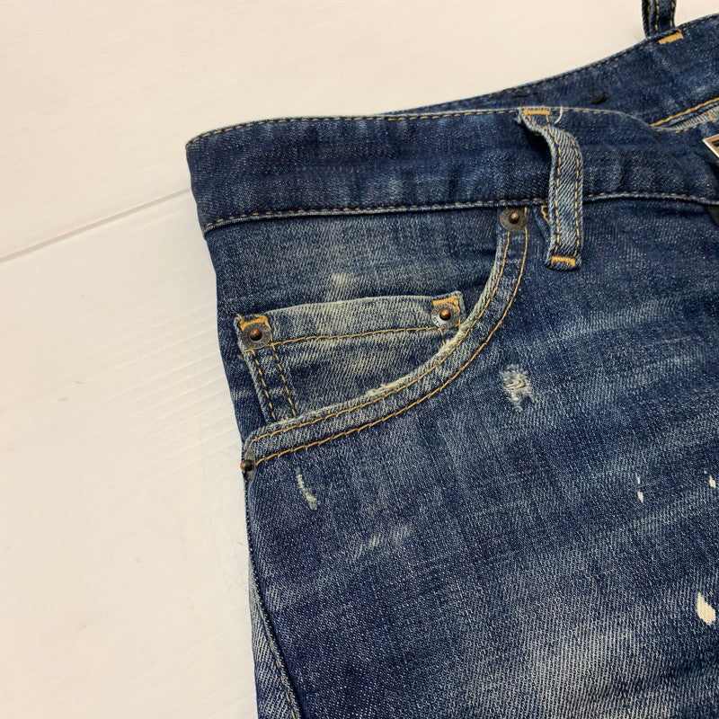 【中古品】【メンズ】 DSQUARED2 ディースクエアード 22AW DARK REVEAL WASH SEXY TWIST JEANS S74LB1049 S30342 ダークリビールウォッシュ セクシーツイスト ジーンズ ボトムス デニムパンツ 152-260504-ko-22-tei サイズ：44 カラー：インディゴ 万代Net店