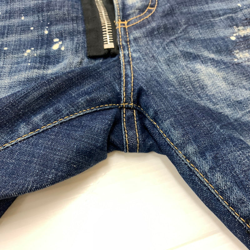 【中古品】【メンズ】 DSQUARED2 ディースクエアード 22AW DARK REVEAL WASH SEXY TWIST JEANS S74LB1049 S30342 ダークリビールウォッシュ セクシーツイスト ジーンズ ボトムス デニムパンツ 152-260504-ko-22-tei サイズ：44 カラー：インディゴ 万代Net店