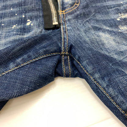【中古品】【メンズ】 DSQUARED2 ディースクエアード 22AW DARK REVEAL WASH SEXY TWIST JEANS S74LB1049 S30342 ダークリビールウォッシュ セクシーツイスト ジーンズ ボトムス デニムパンツ 152-260504-ko-22-tei サイズ：44 カラー：インディゴ 万代Net店
