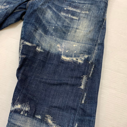 【中古品】【メンズ】 DSQUARED2 ディースクエアード 22AW DARK REVEAL WASH SEXY TWIST JEANS S74LB1049 S30342 ダークリビールウォッシュ セクシーツイスト ジーンズ ボトムス デニムパンツ 152-260504-ko-22-tei サイズ：44 カラー：インディゴ 万代Net店