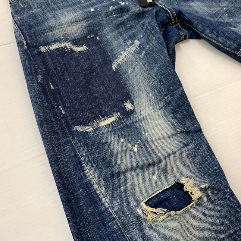 【中古品】【メンズ】 DSQUARED2 ディースクエアード 22AW DARK REVEAL WASH SEXY TWIST JEANS S74LB1049 S30342 ダークリビールウォッシュ セクシーツイスト ジーンズ ボトムス デニムパンツ 152-260504-ko-22-tei サイズ：44 カラー：インディゴ 万代Net店