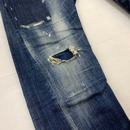 【中古品】【メンズ】 DSQUARED2 ディースクエアード 22AW DARK REVEAL WASH SEXY TWIST JEANS S74LB1049 S30342 ダークリビールウォッシュ セクシーツイスト ジーンズ ボトムス デニムパンツ 152-260504-ko-22-tei サイズ：44 カラー：インディゴ 万代Net店