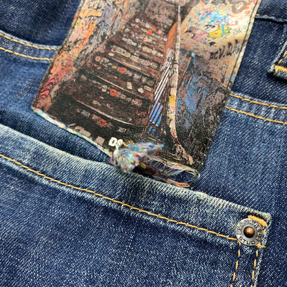 【中古品】【メンズ】 DSQUARED2 ディースクエアード 22AW DARK REVEAL WASH SEXY TWIST JEANS S74LB1049 S30342 ダークリビールウォッシュ セクシーツイスト ジーンズ ボトムス デニムパンツ 152-260504-ko-22-tei サイズ：44 カラー：インディゴ 万代Net店