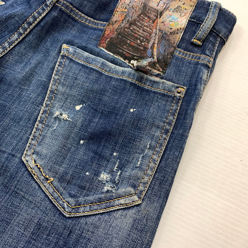 【中古品】【メンズ】 DSQUARED2 ディースクエアード 22AW DARK REVEAL WASH SEXY TWIST JEANS S74LB1049 S30342 ダークリビールウォッシュ セクシーツイスト ジーンズ ボトムス デニムパンツ 152-260504-ko-22-tei サイズ：44 カラー：インディゴ 万代Net店