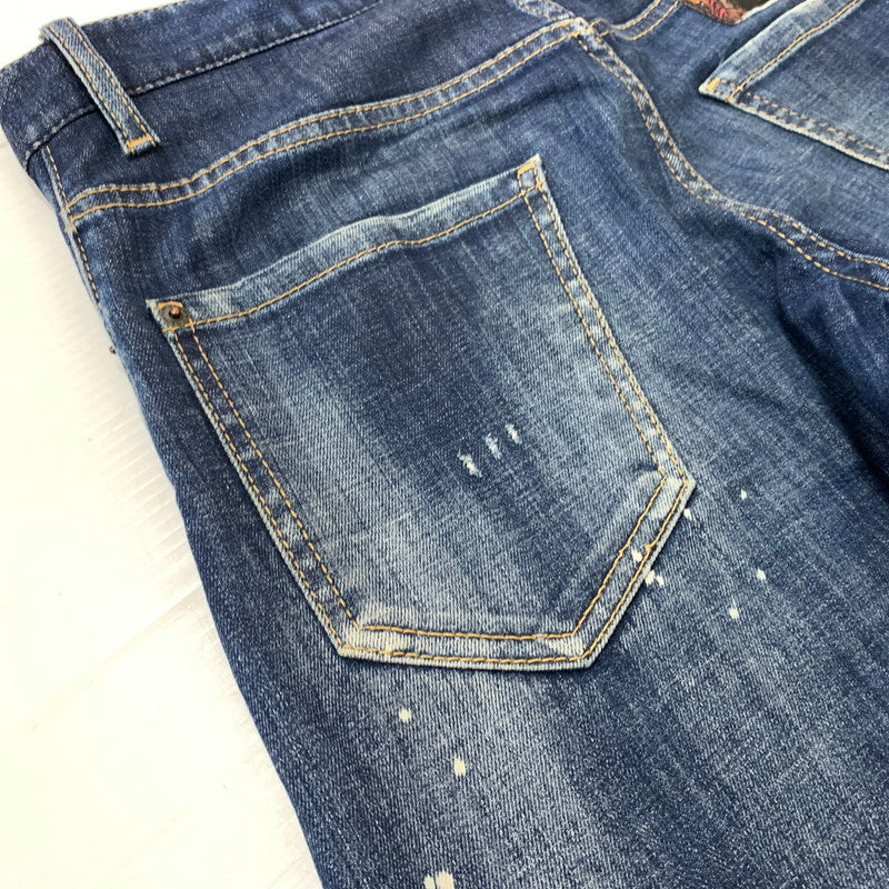 【中古品】【メンズ】 DSQUARED2 ディースクエアード 22AW DARK REVEAL WASH SEXY TWIST JEANS S74LB1049 S30342 ダークリビールウォッシュ セクシーツイスト ジーンズ ボトムス デニムパンツ 152-260504-ko-22-tei サイズ：44 カラー：インディゴ 万代Net店
