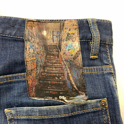 【中古品】【メンズ】 DSQUARED2 ディースクエアード 22AW DARK REVEAL WASH SEXY TWIST JEANS S74LB1049 S30342 ダークリビールウォッシュ セクシーツイスト ジーンズ ボトムス デニムパンツ 152-260504-ko-22-tei サイズ：44 カラー：インディゴ 万代Net店