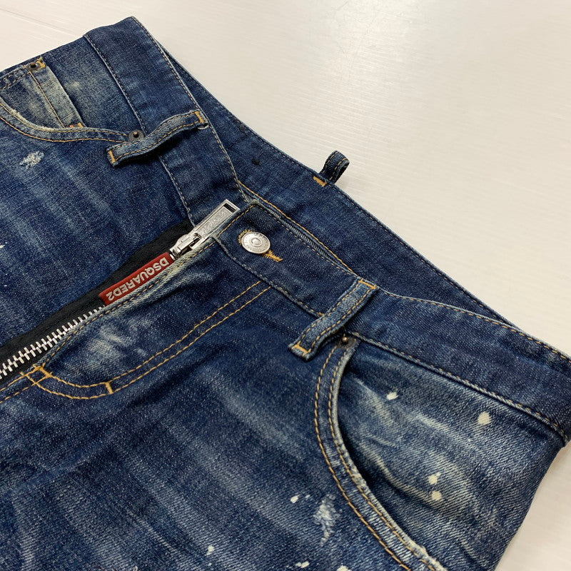 【中古品】【メンズ】 DSQUARED2 ディースクエアード 22AW DARK REVEAL WASH SEXY TWIST JEANS S74LB1049 S30342 ダークリビールウォッシュ セクシーツイスト ジーンズ ボトムス デニムパンツ 152-260504-ko-22-tei サイズ：44 カラー：インディゴ 万代Net店