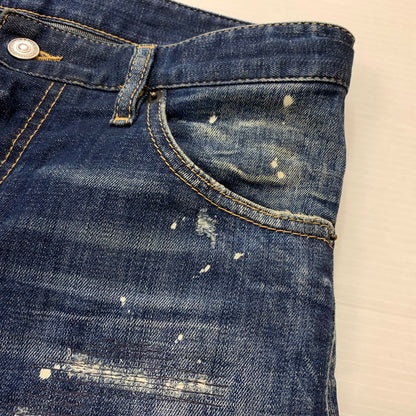 【中古品】【メンズ】 DSQUARED2 ディースクエアード 22AW DARK REVEAL WASH SEXY TWIST JEANS S74LB1049 S30342 ダークリビールウォッシュ セクシーツイスト ジーンズ ボトムス デニムパンツ 152-260504-ko-22-tei サイズ：44 カラー：インディゴ 万代Net店