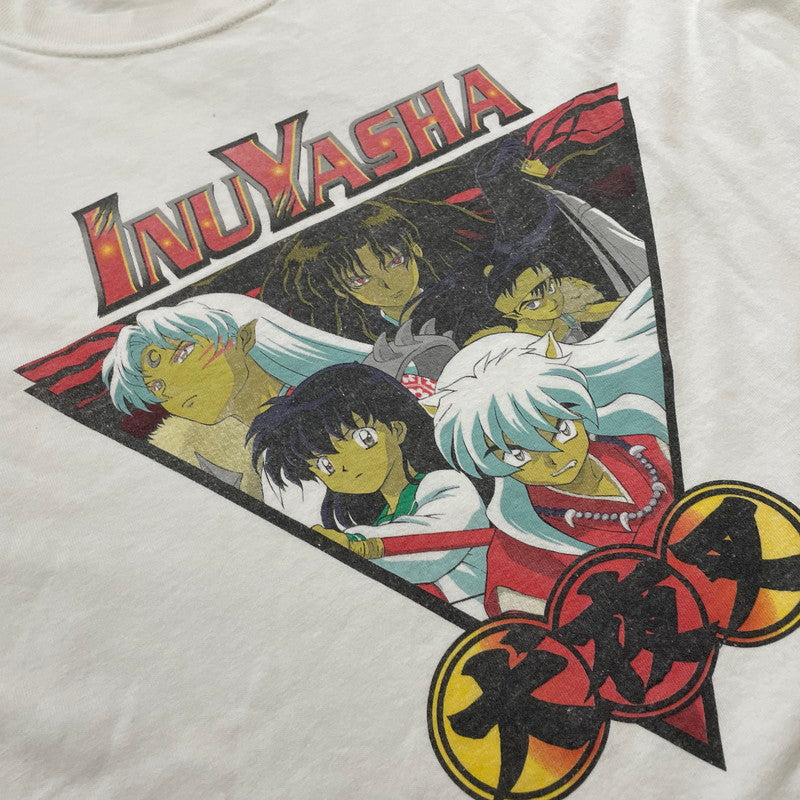 【現状渡し品】【メンズ】 00's INU YASHA S/S PRINT TEE 00年代 犬夜叉 ショートスリーブ プリント Tシャツ 半袖 トップス ANVILボディ 145-260507-ks-22-tei サイズ：L/※シミ汚れあり カラー：ホワイト 万代Net店