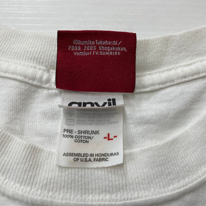 【現状渡し品】【メンズ】 00's INU YASHA S/S PRINT TEE 00年代 犬夜叉 ショートスリーブ プリント Tシャツ 半袖 トップス ANVILボディ 145-260507-ks-22-tei サイズ：L/※シミ汚れあり カラー：ホワイト 万代Net店