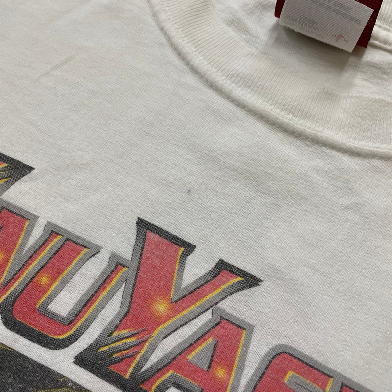 【現状渡し品】【メンズ】 00's INU YASHA S/S PRINT TEE 00年代 犬夜叉 ショートスリーブ プリント Tシャツ 半袖 トップス ANVILボディ 145-260507-ks-22-tei サイズ：L/※シミ汚れあり カラー：ホワイト 万代Net店