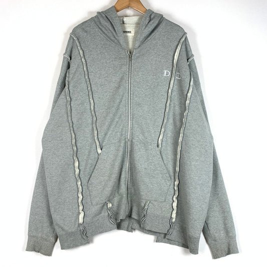 【中古品】【メンズ】 DISCOVERED ディスカバード × CHAMPION チャンピオン 別注 コラボ WIDE SWEAT HOODIE ワイド スウェット フーディ トップス フルジップパーカー 再構築 140-260504-ko-09-tei サイズ：不明 カラー：グレー 万代Net店