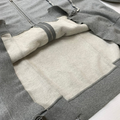 【中古品】【メンズ】 DISCOVERED ディスカバード × CHAMPION チャンピオン 別注 コラボ WIDE SWEAT HOODIE ワイド スウェット フーディ トップス フルジップパーカー 再構築 140-260504-ko-09-fuzh サイズ：不明 カラー：グレー 万代Net店