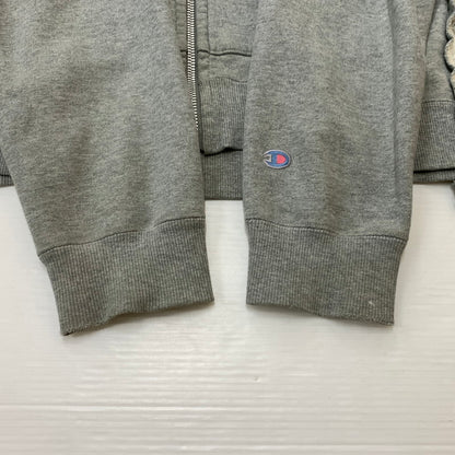 【中古品】【メンズ】 DISCOVERED ディスカバード × CHAMPION チャンピオン 別注 コラボ WIDE SWEAT HOODIE ワイド スウェット フーディ トップス フルジップパーカー 再構築 140-260504-ko-09-fuzh サイズ：不明 カラー：グレー 万代Net店