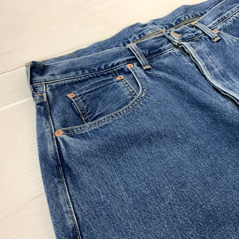 【中古品】【メンズ】 RADIALL ラディアル KUSTOM 350B STRAIGHT FIT PANTS RAD-DNM-PT011-02 ストレート フィット パンツ ボトムス デニムパンツ ジーンズ ウォッシュ加工 153-260504-ko-23-tei サイズ：34 カラー：ライトインディゴ 万代Net店