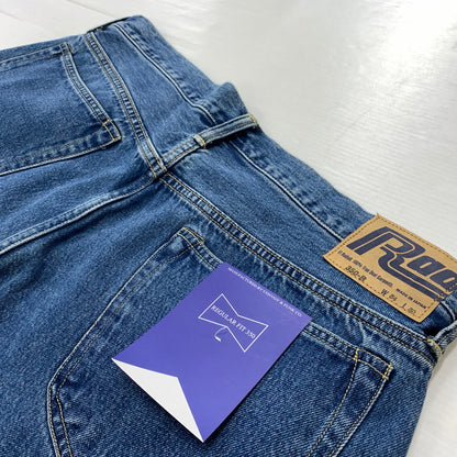 【中古品】【メンズ】 RADIALL ラディアル KUSTOM 350B STRAIGHT FIT PANTS RAD-DNM-PT011-02 ストレート フィット パンツ ボトムス デニムパンツ ジーンズ ウォッシュ加工 153-260504-ko-23-tei サイズ：34 カラー：ライトインディゴ 万代Net店