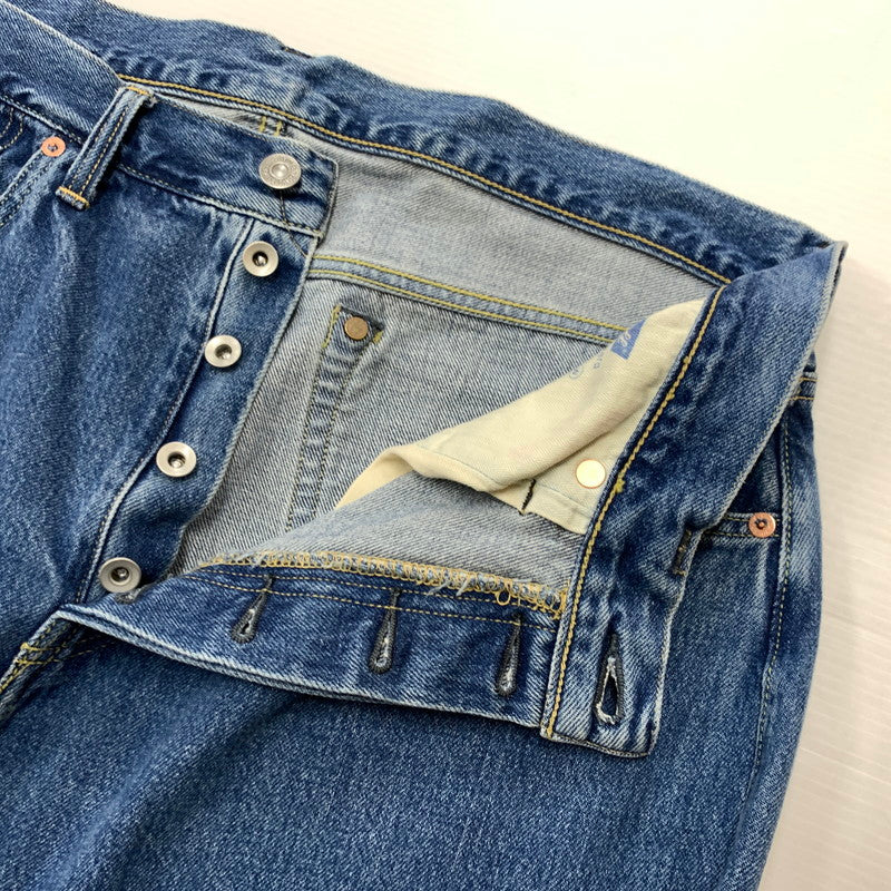 【中古品】【メンズ】 RADIALL ラディアル KUSTOM 350B STRAIGHT FIT PANTS RAD-DNM-PT011-02 ストレート フィット パンツ ボトムス デニムパンツ ジーンズ ウォッシュ加工 153-260504-ko-23-tei サイズ：34 カラー：ライトインディゴ 万代Net店