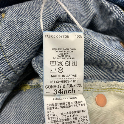 【中古品】【メンズ】 RADIALL ラディアル KUSTOM 350B STRAIGHT FIT PANTS RAD-DNM-PT011-02 ストレート フィット パンツ ボトムス デニムパンツ ジーンズ ウォッシュ加工 153-260504-ko-23-tei サイズ：34 カラー：ライトインディゴ 万代Net店