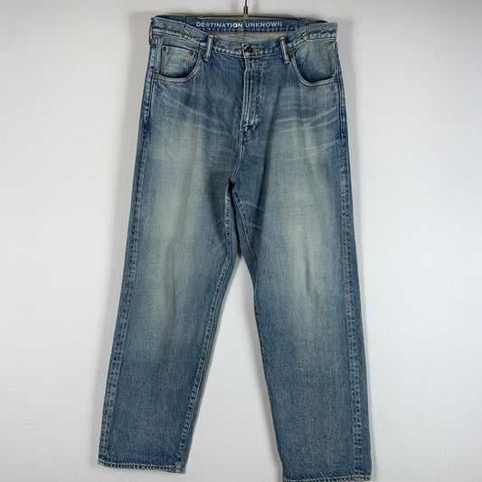 【中古品】【メンズ】 LIBERAODERS リベレイダース LR LOOSE FIT DENIM PANTS 787072403 ルーズ フィット デニムパンツ ボトムス ジーンズ ハードウォッシュ 153-260504-ko-17-tei サイズ：L カラー：インディゴ 万代Net店