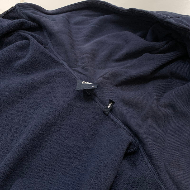 【中古品】【メンズ】 KITH キス ZIP UP HOODIE KHM030310 ジップアップ フーディ トップス フルジップパーカー 142-260504-ko-07-tei サイズ：XL カラー：ネイビー 万代Net店