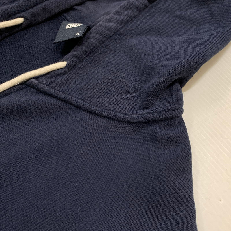 【中古品】【メンズ】 KITH キス ZIP UP HOODIE KHM030310 ジップアップ フーディ トップス フルジップパーカー 142-260504-ko-07-tei サイズ：XL カラー：ネイビー 万代Net店