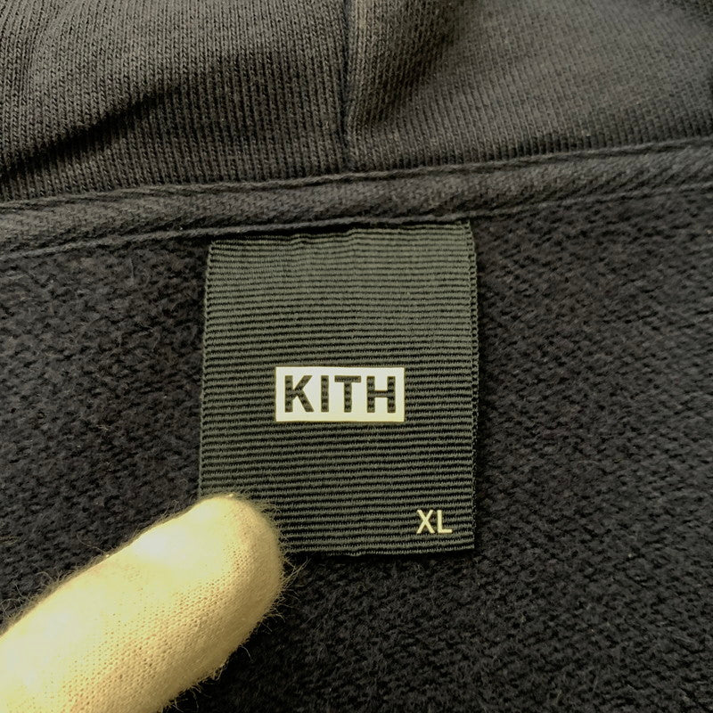 【中古品】【メンズ】 KITH キス ZIP UP HOODIE KHM030310 ジップアップ フーディ トップス フルジップパーカー 142-260504-ko-07-tei サイズ：XL カラー：ネイビー 万代Net店