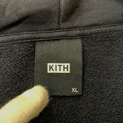 【中古品】【メンズ】 KITH キス ZIP UP HOODIE KHM030310 ジップアップ フーディ トップス フルジップパーカー 142-260504-ko-07-tei サイズ：XL カラー：ネイビー 万代Net店