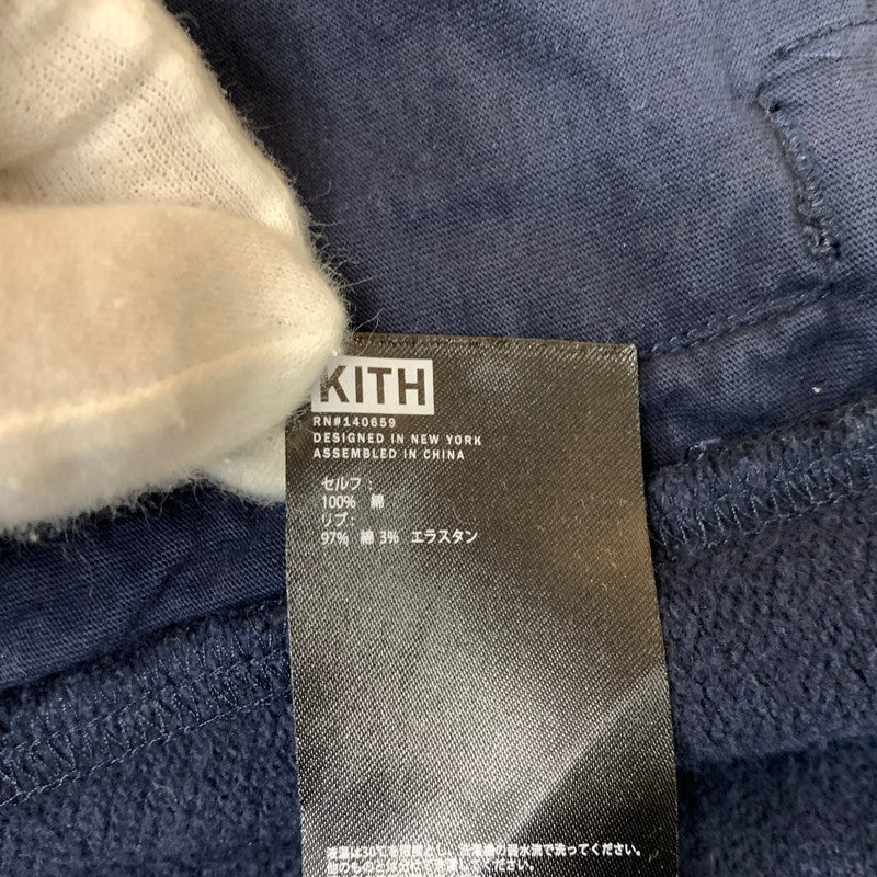 【中古品】【メンズ】 KITH キス ZIP UP HOODIE KHM030310 ジップアップ フーディ トップス フルジップパーカー 142-260504-ko-07-tei サイズ：XL カラー：ネイビー 万代Net店