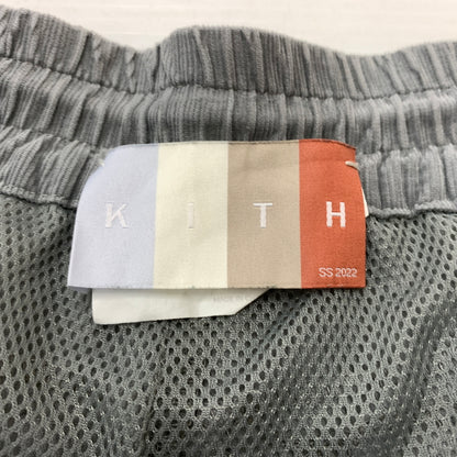 【中古品】【メンズ】 KITH キス WASHED SUMMER MICRO CORD ACTIVE SHORT KHM060133 ウォッシュド サマー マイクロ コード アクティブ ショーツ ボトムス 短パン 153-260730-sa-21-tei サイズ：XXL カラー：グレー 万代Net店
