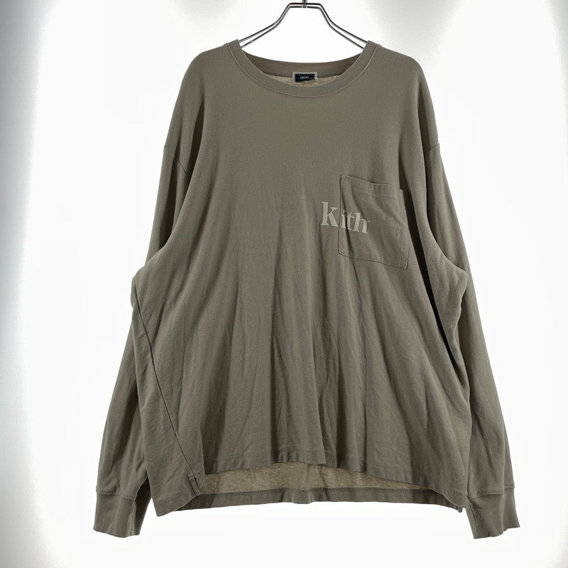 【中古品】【メンズ】 KITH キス L/S QUINN TEE KHM030317 ロングスリーブ クイン Tシャツ 半袖 トップス 142-260723-sa-03-tei サイズ：XXL カラー：グレー 万代Net店