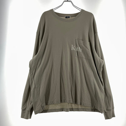 【中古品】【メンズ】 KITH キス L/S QUINN TEE KHM030317 ロングスリーブ クイン Tシャツ 半袖 トップス 142-260723-sa-03-tei サイズ：XXL カラー：グレー 万代Net店