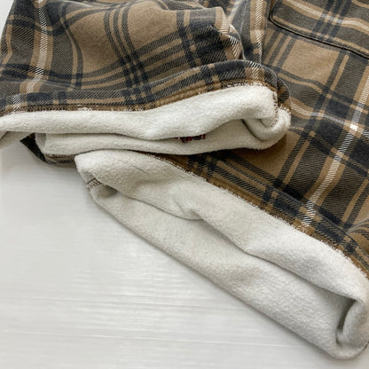 【中古品】【メンズ】 Supreme シュプリーム 21SS PLAID SWEAT SHORT プレイド スウェット ショーツ ボトムス ハーフパンツ ショートパンツ 149-260502-yo-07-tei サイズ：XL カラー：ブラウン 万代Net店