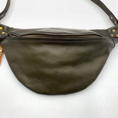 【中古品】【メンズ】 vasco ヴァスコ LEATHER WAIST BAG LARGE カバン VS-243L レザー ウエスト バッグ カバン ボディバッグ ラージ 188-260723-ko-06-tei サイズ：L カラー：オリーブ 万代Net店