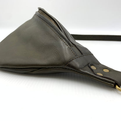 【中古品】【メンズ】 vasco ヴァスコ LEATHER WAIST BAG LARGE カバン VS-243L レザー ウエスト バッグ カバン ボディバッグ ラージ 188-260723-ko-06-tei サイズ：L カラー：オリーブ 万代Net店