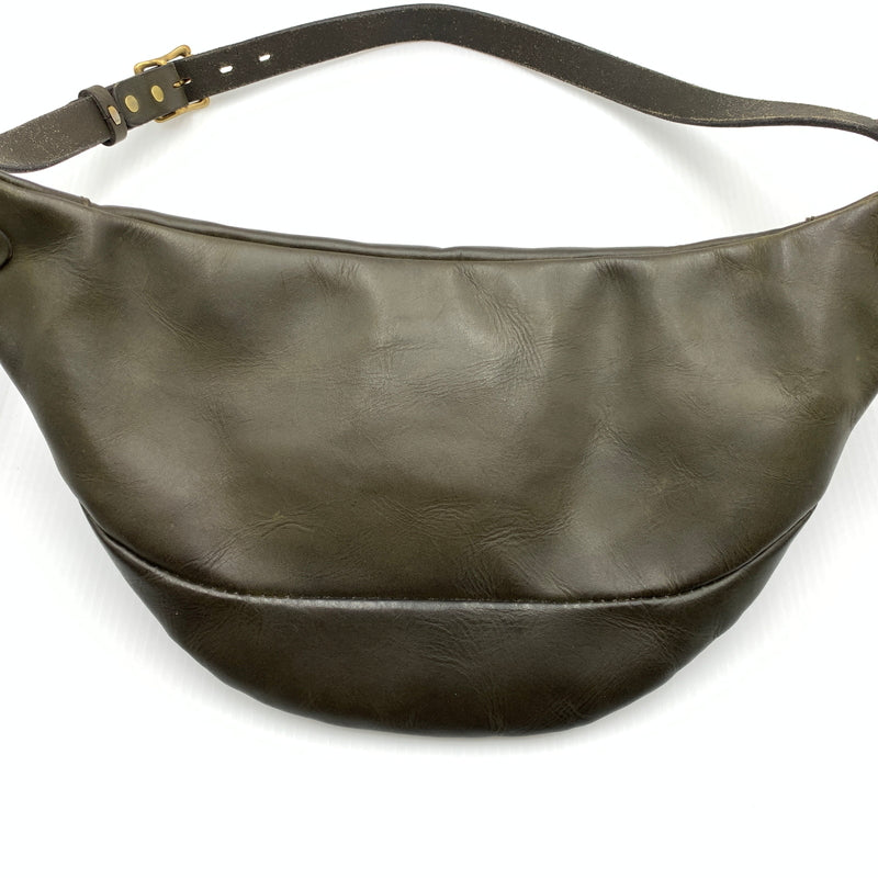 【中古品】【メンズ】 vasco ヴァスコ LEATHER WAIST BAG LARGE カバン VS-243L レザー ウエスト バッグ カバン ボディバッグ ラージ 188-260723-ko-06-tei サイズ：L カラー：オリーブ 万代Net店
