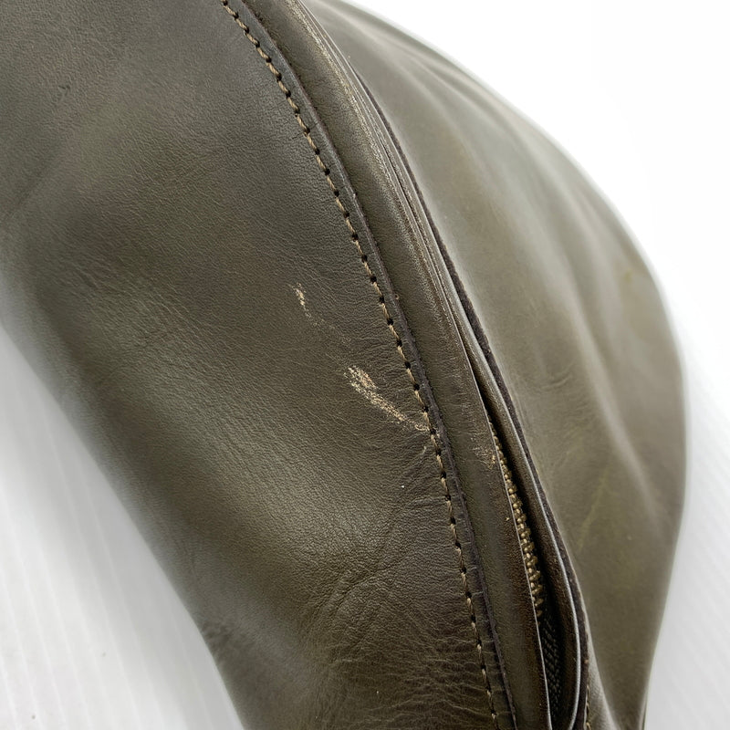 【中古品】【メンズ】 vasco ヴァスコ LEATHER WAIST BAG LARGE カバン VS-243L レザー ウエスト バッグ カバン ボディバッグ ラージ 188-260723-ko-06-tei サイズ：L カラー：オリーブ 万代Net店