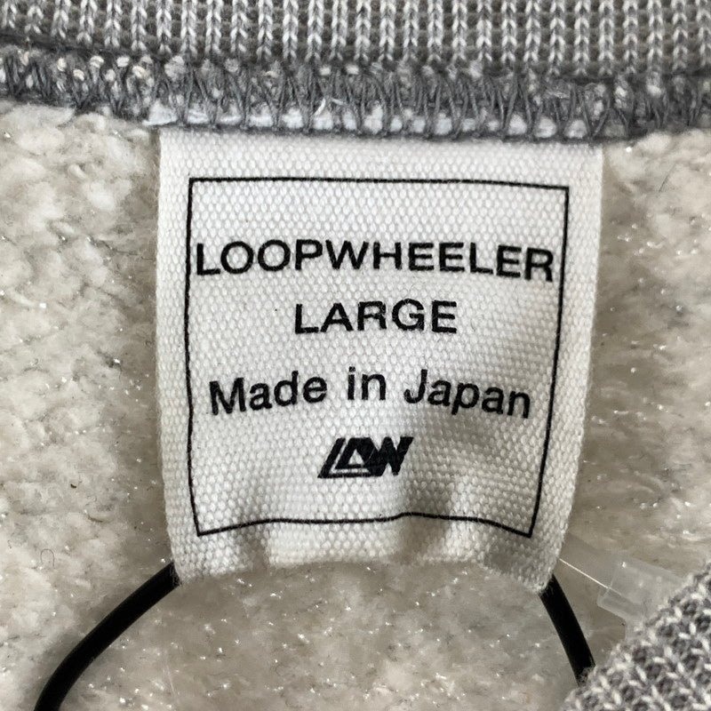 【中古品】【メンズ】 LOOPWHEELER ループウィラー 100年起毛 SWEATSHIRT スウェットシャツ トレーナー 140-260730-ny-09-fuzh サイズ：L カラー：グレー 万代Net店