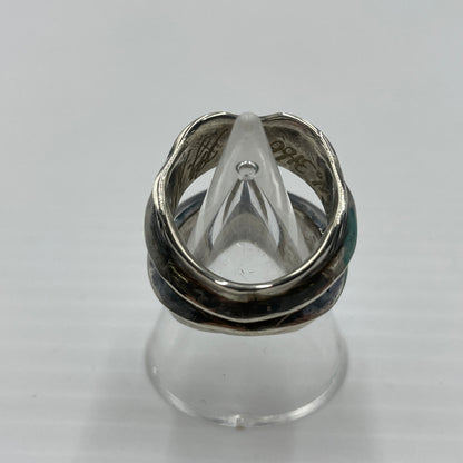 【中古品】【メンズ】 BIG HAND ビッグハンド BLUE TOPAZ RING ACCESSORY ブルートパーズリング アクセサリー 指輪 191-260720-ss-04-tei サイズ：9.5号 カラー：シルバー 万代Net店
