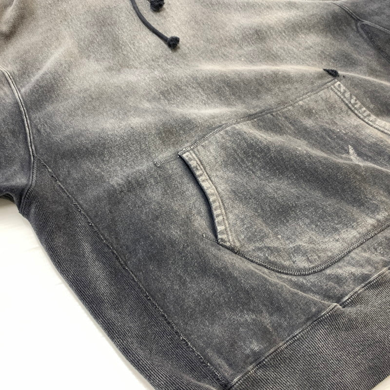【中古品】【メンズ】 BOWWOW バウワウ HARD AGING HOODIE ハード エイジング フーディ トップス プルオーバーパーカー ヴィンテージ加工 140-260504-ko-06-fuzh サイズ：XL カラー：グレー 万代Net店