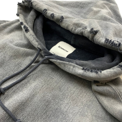 【中古品】【メンズ】 BOWWOW バウワウ HARD AGING HOODIE ハード エイジング フーディ トップス プルオーバーパーカー ヴィンテージ加工 140-260504-ko-06-fuzh サイズ：XL カラー：グレー 万代Net店