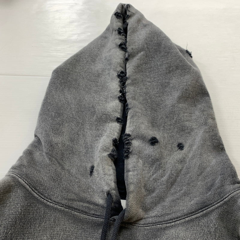【中古品】【メンズ】 BOWWOW バウワウ HARD AGING HOODIE ハード エイジング フーディ トップス プルオーバーパーカー ヴィンテージ加工 140-260504-ko-06-fuzh サイズ：XL カラー：グレー 万代Net店
