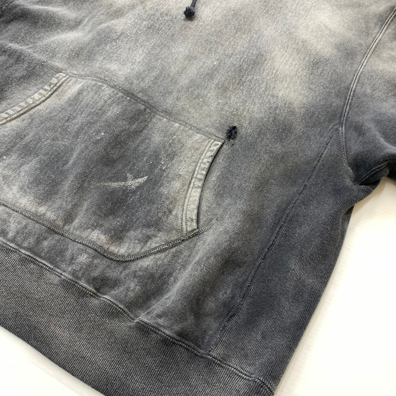 【中古品】【メンズ】 BOWWOW バウワウ HARD AGING HOODIE ハード エイジング フーディ トップス プルオーバーパーカー ヴィンテージ加工 140-260504-ko-06-fuzh サイズ：XL カラー：グレー 万代Net店